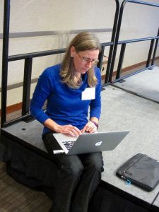 DWN 2016 - Keynoter Heather Holm preps for her presentation, IMG_3491